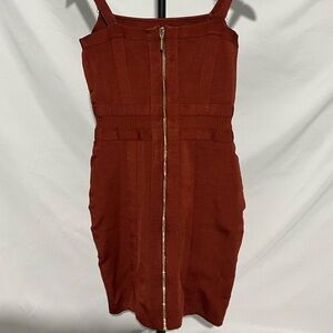 Guess Rust Orange Mini Dress - Size M - Like New